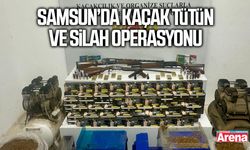 Samsun’da Kaçak Tütün ve Silah Operasyonu
