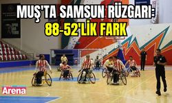 Muş'ta Samsun rüzgarı: 88-52'lik fark