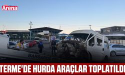 Terme'de hurda araçlar toplatıldı