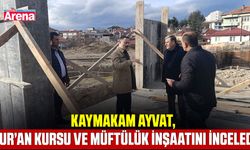 Kaymakam Ayvat, Kur’an Kursu ve Müftülük inşaatını inceledi