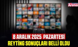 8 Aralık 2025 pazartesi reyting sonuçları belli oldu