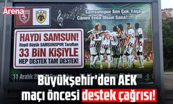 Büyükşehir'den AEK maçı öncesi destek çağrısı!