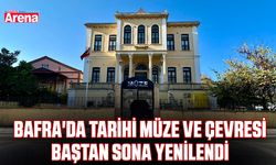 Bafra'da tarihi müze ve çevresi baştan sona yenilendi