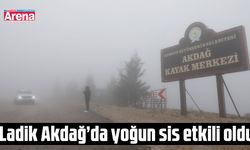 Ladik Akdağ Kayak Merkezi'nde sis etkili oldu