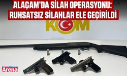Alaçam’da silah operasyonu: Ruhsatsız silahlar ele geçirildi