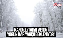 Kandilli tarih verdi: Yoğun kar yağışı bekleniyor!