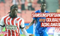 Samsunspor'dan Colibaly açıklaması