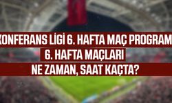 Konferans Ligi 6. hafta maç programı