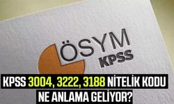 KPSS 3004, 3222, 3188 nitelik kodu ne anlama geliyor?