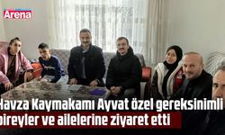 Kaymakam Ayvat’tan özel gereksinimli  brey ve ailelerine ziyaret