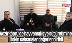 Vezirköprü'de hayvancılık ve süt üretimine ilişkin çalışmalar değerlendirildi