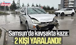 Samsun'da kavşakta kaza!