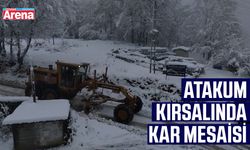 Atakum kırsalında kar mesaisi