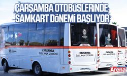 Çarşamba otobüslerinde SAMKART dönemi başlıyor
