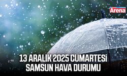 13 Aralık 2025 cumartesi Samsun hava durumu