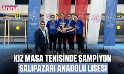 Kız masa tenisinde şampiyon Salıpazarı Anadolu Lisesi
