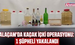 Alaçam'da kaçak içki operasyonu: 1 şüpheli yakalandı