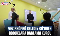 Vezirköprü Belediyesi’nden çocuklara bağlama kursu