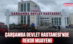 Çarşamba Devlet Hastanesi’nde rekor muayene