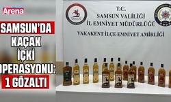 Samsun’da kaçak içki operasyonu: 1 gözaltı