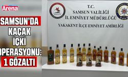 Samsun’da kaçak içki operasyonu: 1 gözaltı