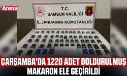Çarşamba'da 1220 doldurulmuş makaron ele geçirildi