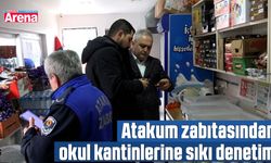 Atakum zabıtasından okul kantinlerine sıkı denetim