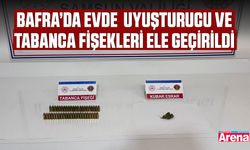 Bafra’da evde uyuşturucu ve tabanca fişekleri ele geçirildi