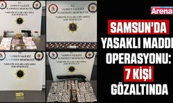 Samsun'da yasaklı madde operasyonu: 7 kişi gözaltında