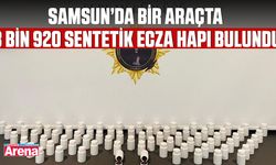 Samsun’da bir araçta 3 bin 920 sentetik ecza hapı bulundu