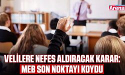 Velilere nefes aldıracak karar: MEB son noktayı koydu