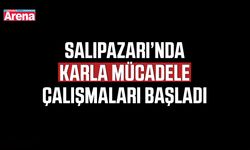 Salıpazarı’nda karla mücadele çalışmaları başladı