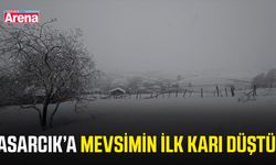 Asarcık’a mevsimin ilk karı düştü