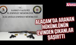 Alaçam’da aranan hükümlünün evinden çıkanlar şaşırttı