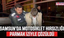 Samsun'da motosiklet hırsızlığı parmak iziyle çözüldü