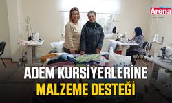 ADEM kursiyerlerine malzeme desteği
