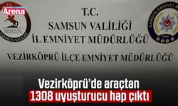 Vezirköprü’de araçtan 1308 uyuşturucu hap çıktı