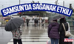 Samsun’da sağanak etkili oldu