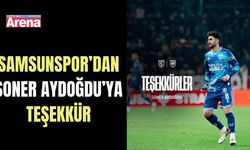 Samsunspor’dan Soner Aydoğdu’ya teşekkür