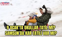 9 Ocak’ta okullar tatil mi? Samsun'da kar tatili var mı?