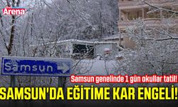 Samsun'da eğitime kar engeli!