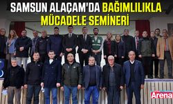 Samsun Alaçam'da bağımlılıkla mücadele semineri