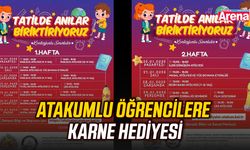 Atakumlu öğrencilere karne hediyesi