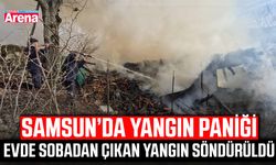 Samsun’da yangın paniği! Evde sobadan çıkan yangın söndürüldü