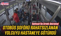 Otobüs Şoförü rahatsızlanan yolcuyu hastaneye götürdü