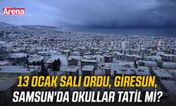 13 Ocak Salı Ordu, Giresun, Samsun'da okullar tatil mi?