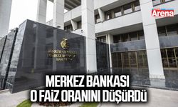 Merkez Bankası o faiz oranını düşürdü