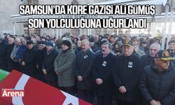 Samsun’da Kore Gazisi Ali Gümüş son yolculuğuna uğurlandı