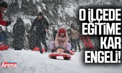 Samsun'da o ilçede eğitime kar engeli