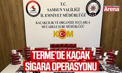 Terme’de kaçak sigara operasyonu